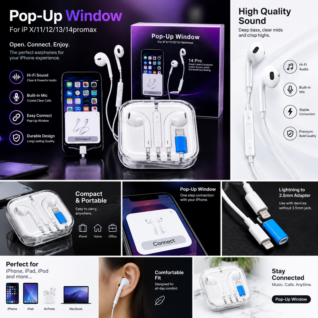 iPhone Lightning Wired Handsfree