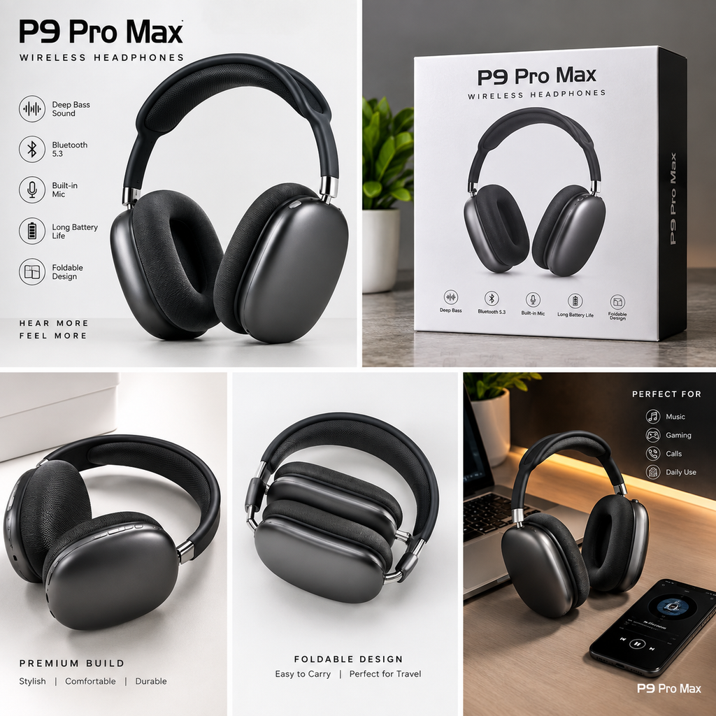 P9 Pro Max Wireless Headphones
