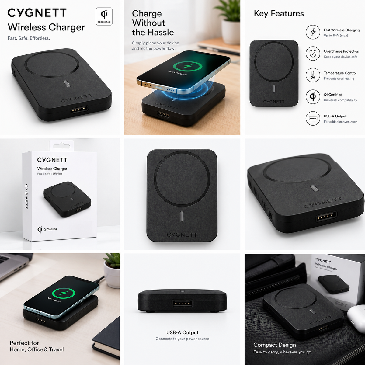 Cygnet 5000mah Wireless Power Bank