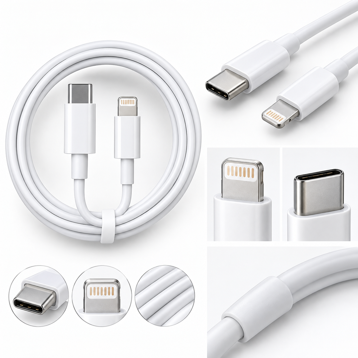 Lightning to USB-C Fast Charging Cable – Durable & High Quality