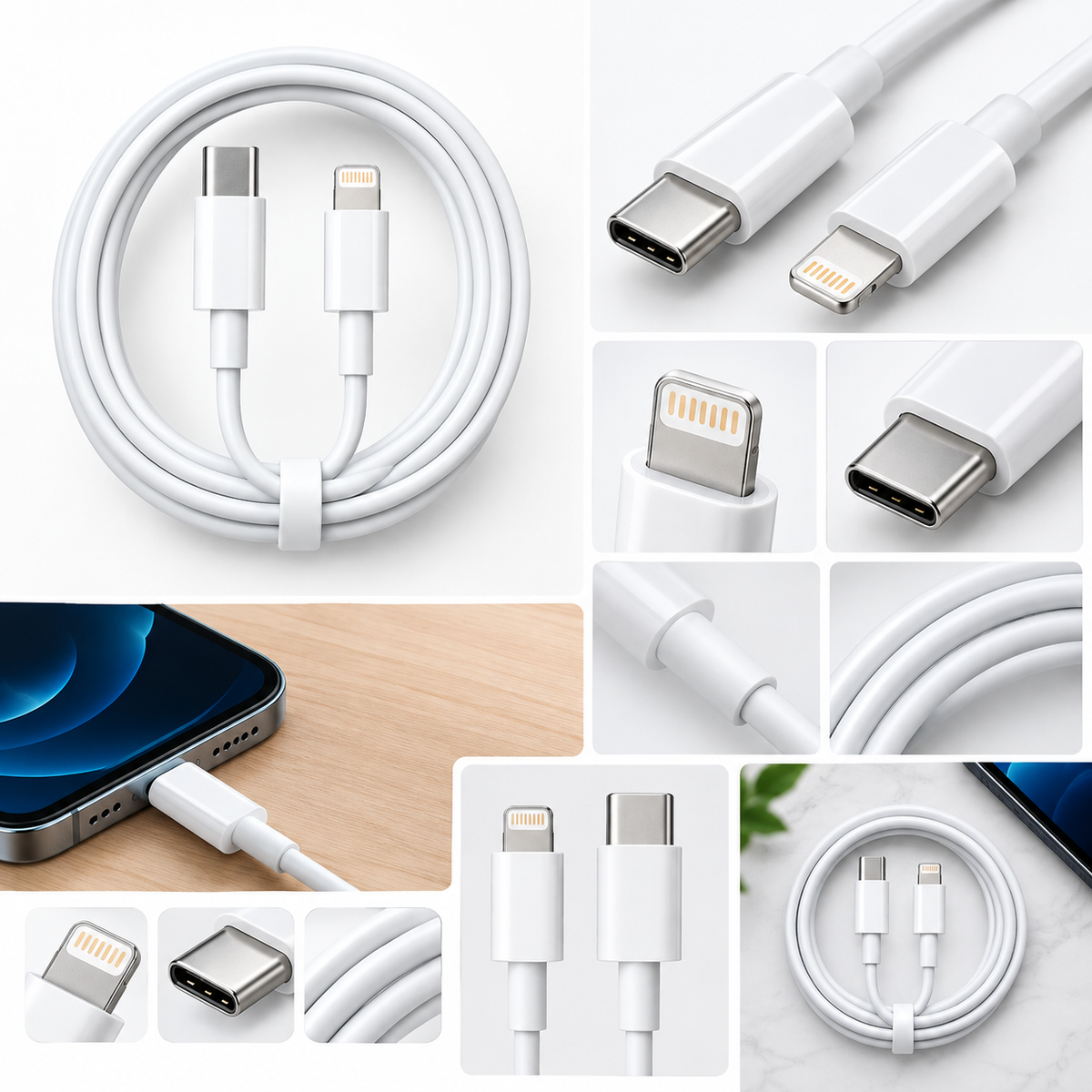 Lightning to USB-C Fast Charging Cable – Durable & High Quality